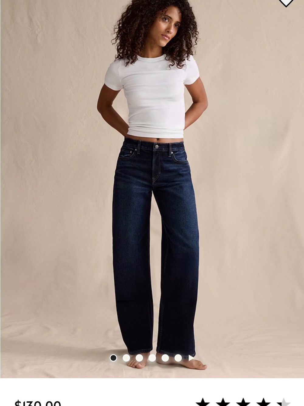 Banana Republic Mid-Rise 90s Relaxed Fit - Dark Wash Jeans - Closet Staple
